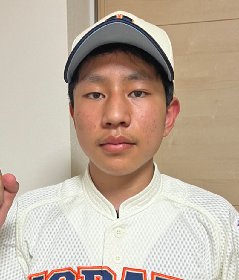 伊達中学校 野球部 佐藤 大河君